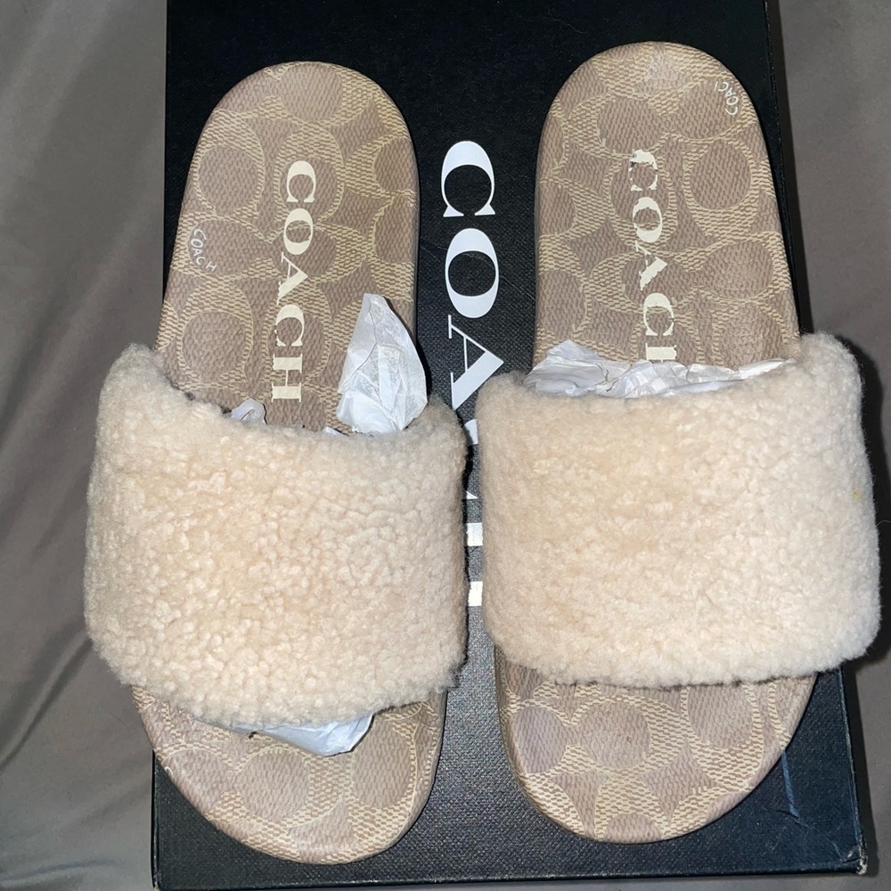 COACH Ulla Slides/Slippers. Woman’s size 6, but the box says size 8. - Picture 3 of 7